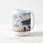 Das Leben ist besser am See Kaffeetasse (VorderseiteRechts)