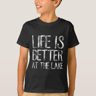 Das Leben ist besser am See Lustiger Camping-Angle T-Shirt