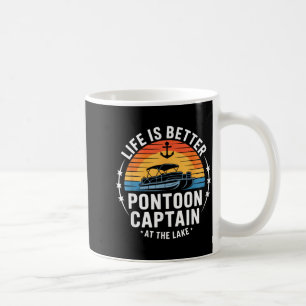 Das Leben ist besser am See ntoon Kapitän Bootfahr Kaffeetasse