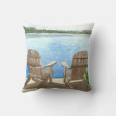 Das Leben ist besser am See, reversibel Kissen (Rückseite)