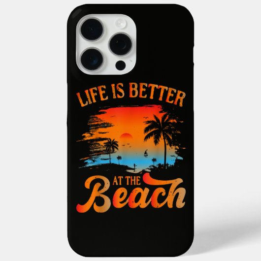 Das Leben ist besser am Strand Case-Mate iPhone Hülle (Rückseite)