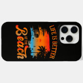 Das Leben ist besser am Strand Case-Mate iPhone Hülle (Rückseite (Horizontal))