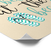 Das Leben ist besser am Strand Flip Flops Poster (Ecke)