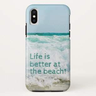 Das Leben ist besser am Strand mit einer Welle Case-Mate iPhone Hülle