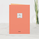 Das Leben ist besser am Strand Peach farbige Karte (Rückseite)