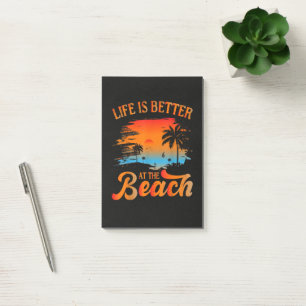 Das Leben ist besser am Strand Post-it Klebezettel