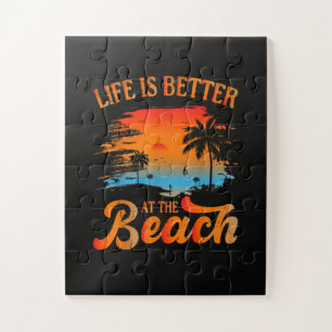 Das Leben ist besser am Strand Puzzle