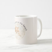 Das Leben ist besser am Strand Seestern Kaffeetasse (VorderseiteRechts)