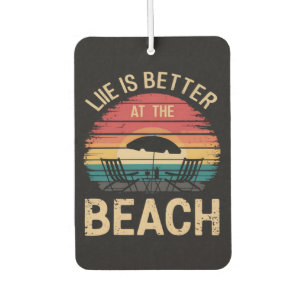 Das Leben ist besser am Strand Sommerferien Stimmu Autolufterfrischer