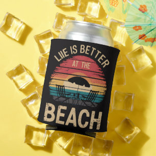 Das Leben ist besser am Strand Sommerferien Stimmu Dosenkühler