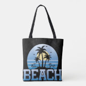 Das Leben ist besser am Strand Tasche (Rückseite)