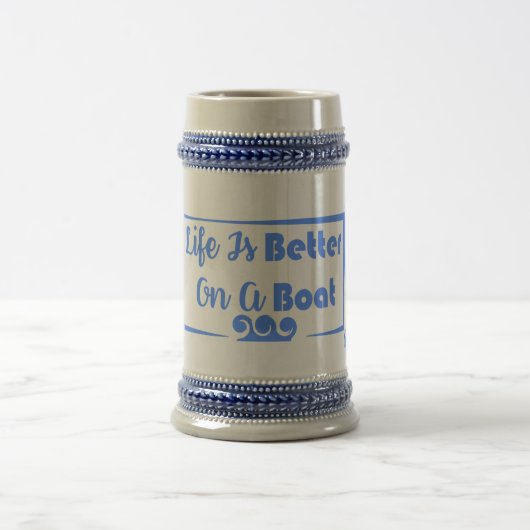 Das Leben ist besser an der Grenze Bierglas (Mittel)