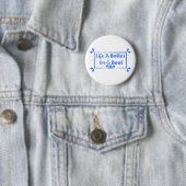 Das Leben ist besser an der Grenze Button (Beispiel)