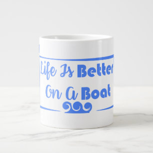 Das Leben ist besser an der Grenze Jumbo-Tasse