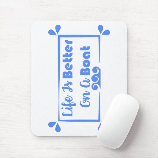 Das Leben ist besser an der Grenze Mousepad (Mit Mouse)