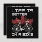 Das Leben ist besser auf dem Bike (Vorne/Hinten)