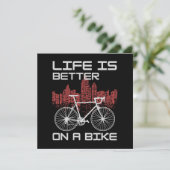 Das Leben ist besser auf dem Bike (Stehend Vorderseite)