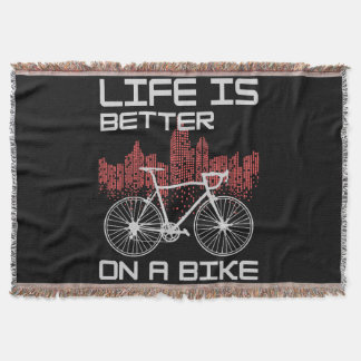 Das Leben ist besser auf dem Bike Decke