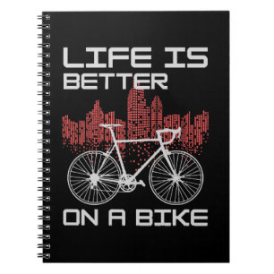 Das Leben ist besser auf dem Bike Notizblock