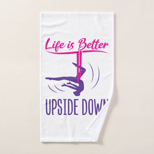 Das Leben ist besser auf dem Luftweg Yoga Handtuch (Handtuch)