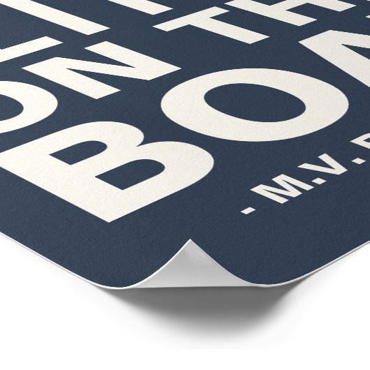 Das Leben ist besser auf dem Schiff Custom Boat Na Poster (Ecke)