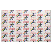 DAS LEBEN IST BESSER AUF DEM TRACK-RUNNER-DESIGN STOFF (Fat Quarter (45,7 x 55,9 cm))