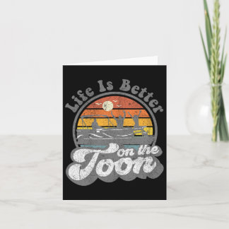 Das Leben ist besser auf dem zu feinen Pontoon-Boo Karte
