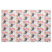 DAS LEBEN IST BESSER AUF DER VOLLEYBALLPLANUNG DES STOFF (Fat Quarter (45,7 x 55,9 cm))