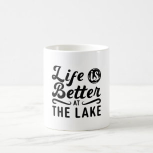 Das Leben ist besser auf der Wakeboard des Sees Kaffeetasse