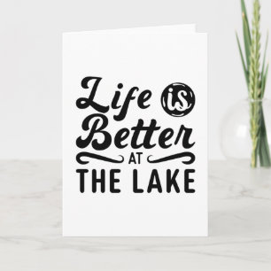 Das Leben ist besser auf der Wakeboard des Sees Karte