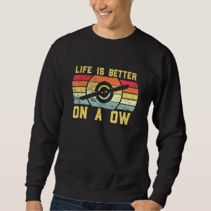 Das Leben ist besser auf einem Elektro-Skateboard Sweatshirt