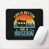 Das Leben ist besser auf einem Hausboot Hausboot S Mousepad (Mit Mouse)