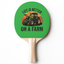 Das Leben ist besser auf einem Traktor
