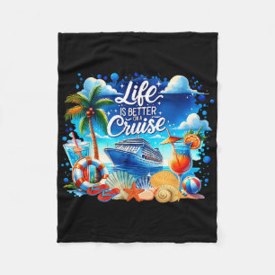 Das Leben ist besser auf einer Kreuzfahrt Hawaii B Fleecedecke