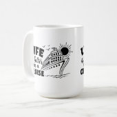 Das Leben ist besser auf einer Kreuzfahrt-Tasse Kaffeetasse (Vorderseite Links)