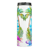 Das Leben ist besser auf einer Schifffahrt Thermosbecher (Rückseite)