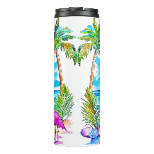 Das Leben ist besser auf einer Schifffahrt Thermosbecher (Rückseite)