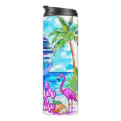 Das Leben ist besser auf einer Schifffahrt Thermosbecher (Nach rechts gedreht)