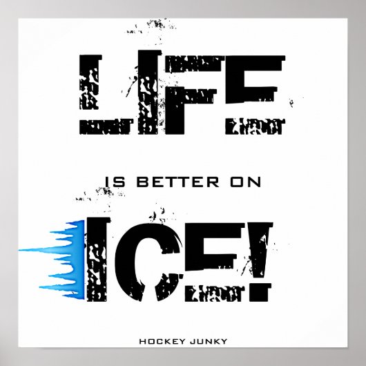 DAS LEBEN IST BESSER AUF EIS! POSTER (Vorne)