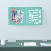 Das Leben ist besser auf Kreuzfahrt Banner (Messe)