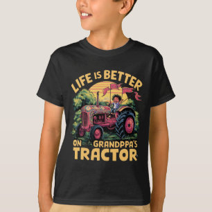 Das Leben ist besser auf Opas Traktor T-Shirt