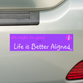 Das Leben ist besser ausgerichteter Autoaufkleber (Auf Auto)
