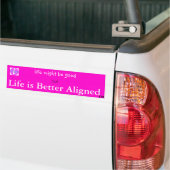 das Leben ist besser ausgerichteter Autoaufkleber (Auf Lkw)