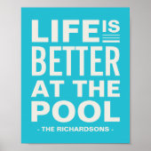 Das Leben ist besser bei der Personalisierten Prin Poster (Vorne)