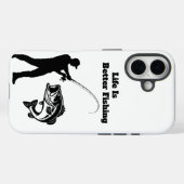 Das Leben ist besser beim Fischen Case-Mate iPhone Hülle (Rückseite (Horizontal))