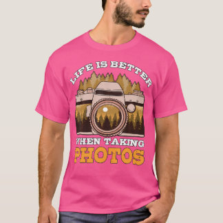 Das Leben ist besser beim Fotografieren Fotograf G T-Shirt