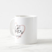 Das Leben ist besser belebt Kaffeetasse (Vorderseite Links)