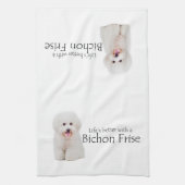 Das Leben ist besser Bichon Küchentuch (Vertikal)