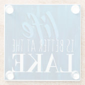 Das Leben ist besser, das Leben am See, das Thema Glasuntersetzer (Rückseite)