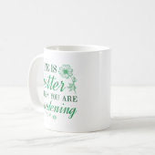 Das Leben ist besser Gärung Kaffeetasse (Vorderseite Links)